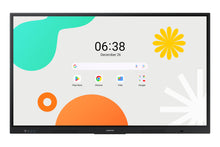 Samsung 65 Android Interactive Display  Android 14 EDLA Certified  Resolution: 3840 x 2160  UHD  400nit Brightness  Build in Speakers  HDMI out  40 PTS touch  Wi-Fi & BT  3 YEAR WARRANTY