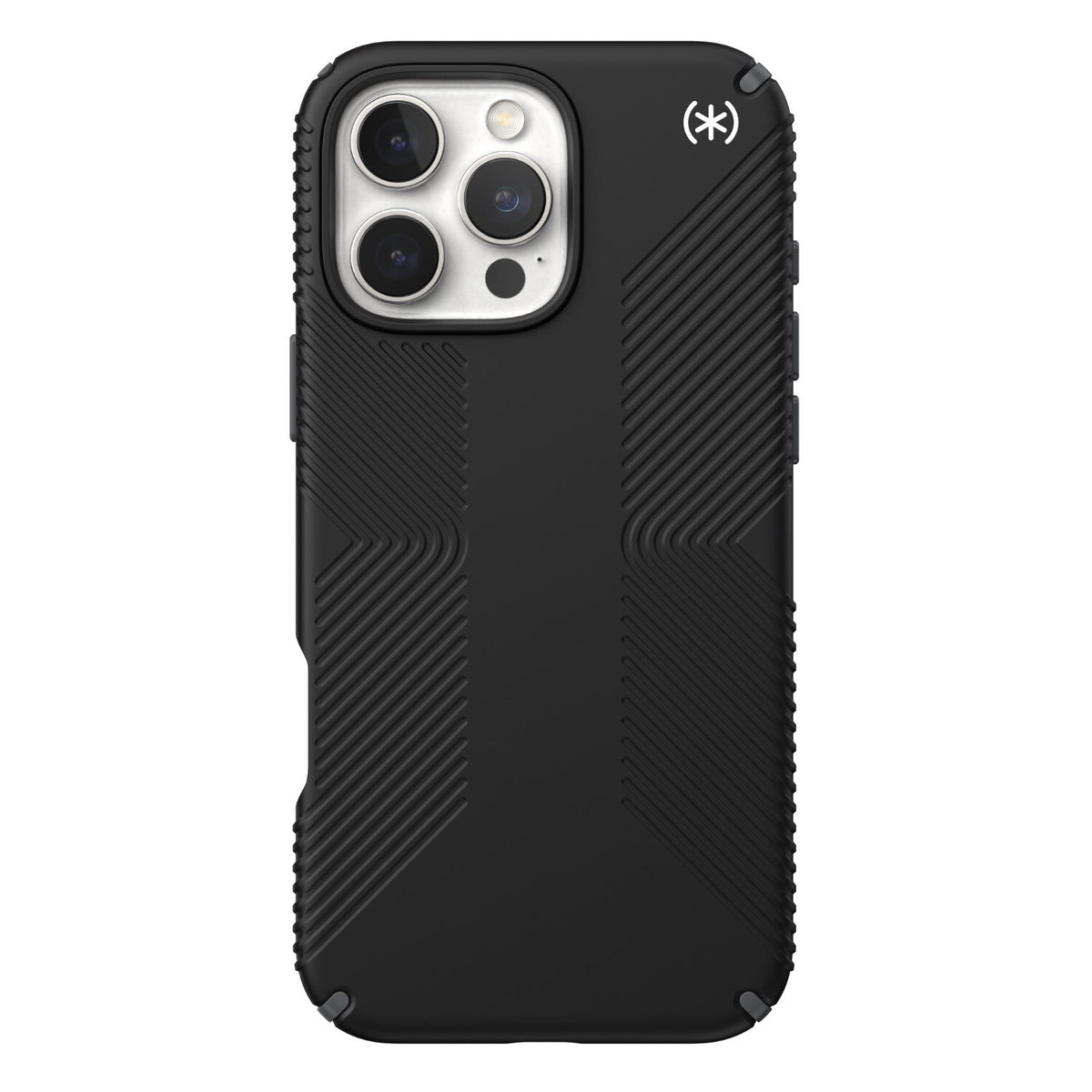 Speck Presidio2 Grip Case - Apple iPhone 16 Pro Max - Black/Slate Grey