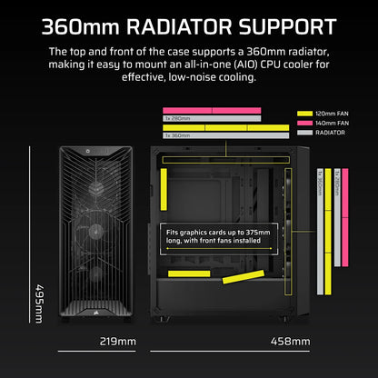 Corsair 3200D RS Midi Tower Grey