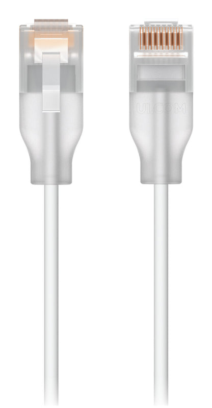 Ubiquiti UACC-Cable-Patch-EL-5M-W networking cable Translucent, White Cat6