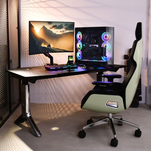 Thermaltake GEA-MSR-SMSBLK-01 monitor mount / stand 124.5 cm (49") Desk Black, Grey