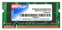 Patriot Memory DDR2 2GB CL5 PC2-6400 (800MHz) SODIMM memory module
