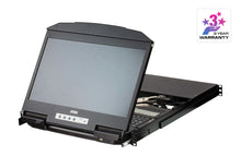 ATEN 4-Port USB HDMI Multi-View Dual Rail WideScreen LCD KVM Switch