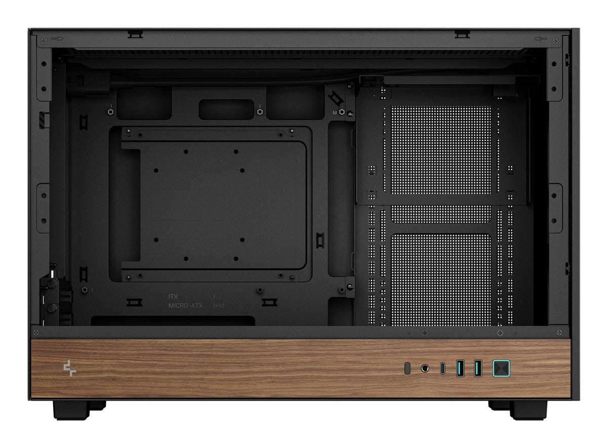 DeepCool CH260 WOOD Micro Tower Black, Wood