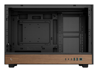 DeepCool CH260 WOOD Micro Tower Black, Wood