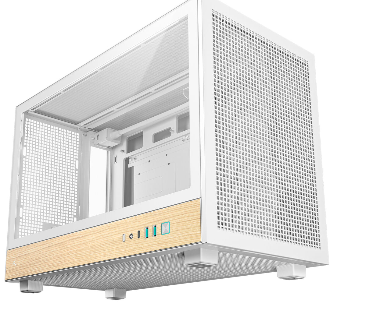 DeepCool CH260 WOOD WH Desktop White, Wood