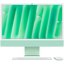 Apple 24-inch iMac with Retina 4.5K display: Apple M4 chip with 8‑core CPU and 8‑core GPU  16GB  256GB SSD - Green