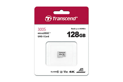 Transcend microSD Card SDXC 300S 128GB with Adapter