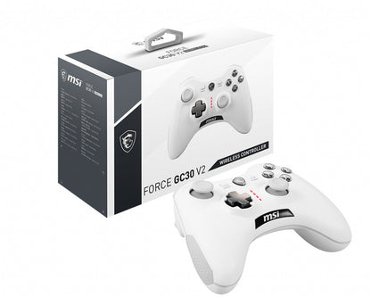 MSI FORCE GC30 V2 WHITE Gaming Controller USB 2.0 Gamepad Analogue / Digital Android, PC