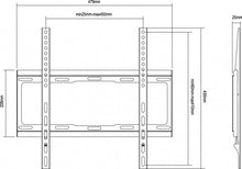 Equip 32"-55" Fixed TV Wall Mount Bracket