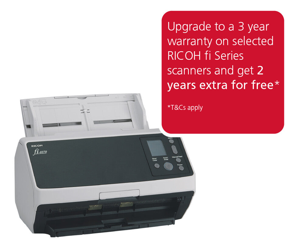 Ricoh fi-8170 ADF + Manual feed scanner 600 x 600 DPI A4 Black, Grey