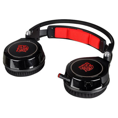 Tt eSPORTS HT-CRA-ANECBK-14 headphones/headset Wired Head-band Gaming Black, Red