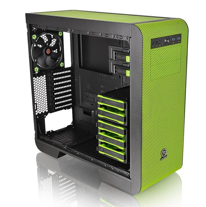 Thermaltake Core V51 Riing Edition Midi Tower Black, Green