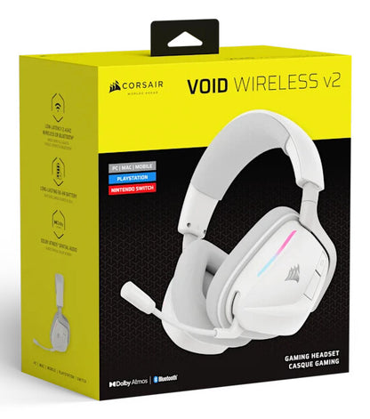 Corsair VOID WIRELESS v2 Headset Wired & Wireless Head-band Gaming Bluetooth White