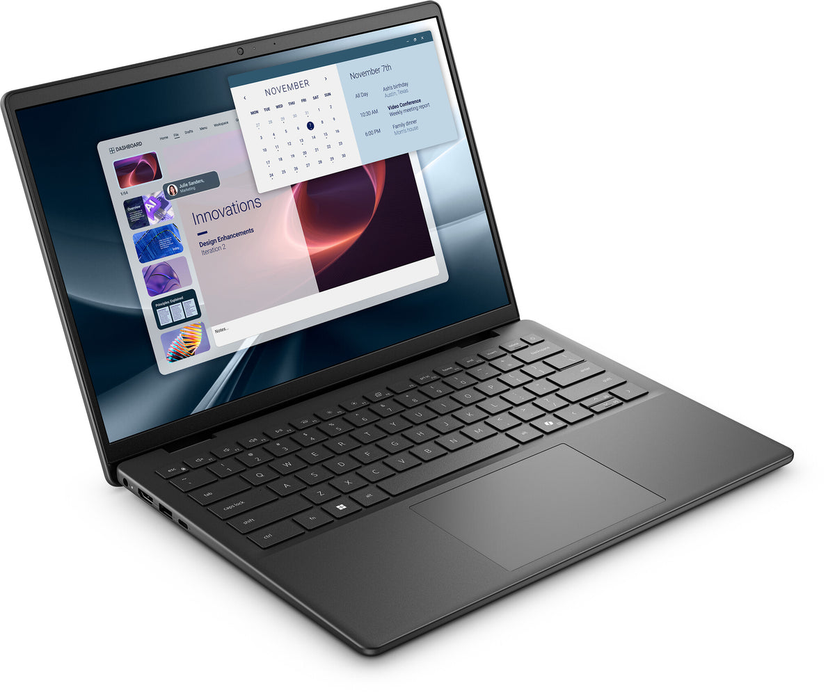 DELL Pro 14 Essential PV14255 AMD Ryzen™ 7 250 Laptop 35.6 cm (14") Full HD+ 16 GB DDR5-SDRAM 512 GB SSD Wi-Fi 6 (802.11ax) Windows 11 Pro Black