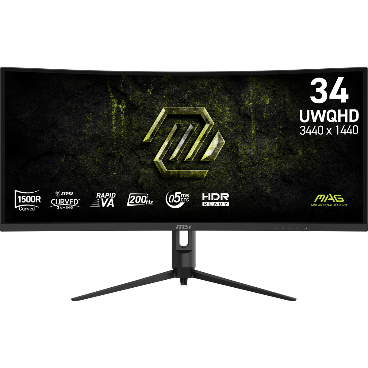 MSI MAG 342CQRF E20 computer monitor 86.4 cm (34") 3440 x 1440 pixels UltraWide Quad HD LCD Black