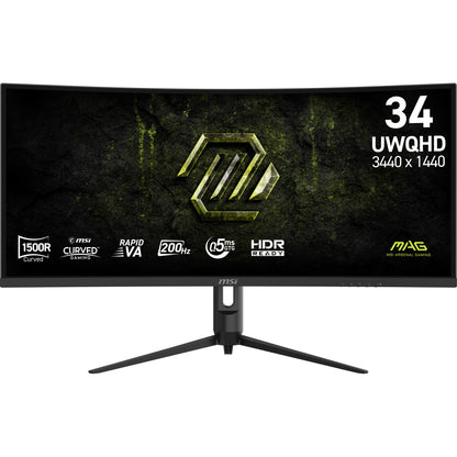 MSI MAG 342CQRF E20 computer monitor 86.4 cm (34") 3440 x 1440 pixels UltraWide Quad HD LCD Black