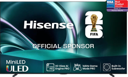 Hisense 100U7Q 2.54 m (100") 4K Ultra HD Smart TV Wi-Fi Black