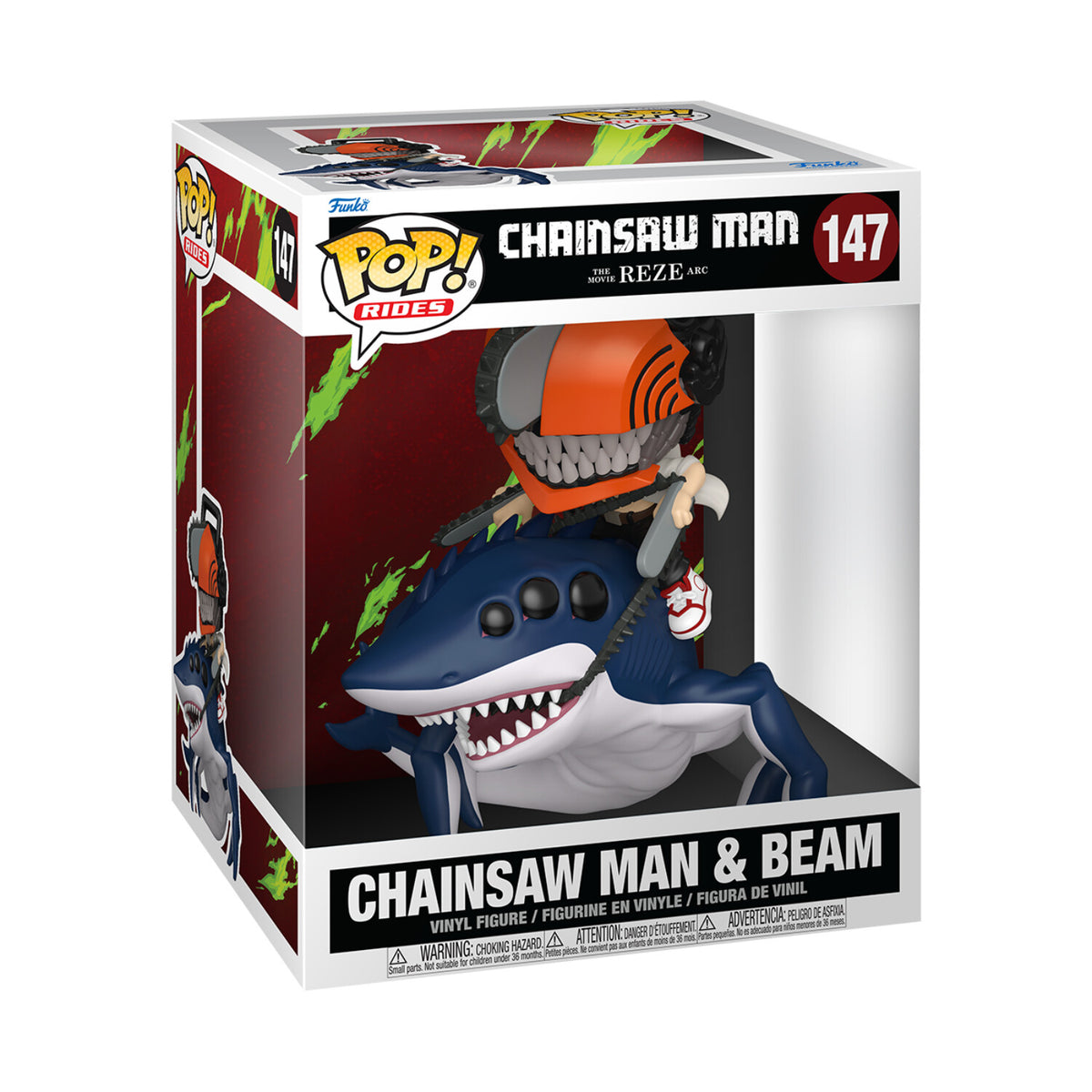 Funko Pop! Ride Deluxe: Chainsaw Man  The Movie Reze Arc - Chainsaw Man & Beam