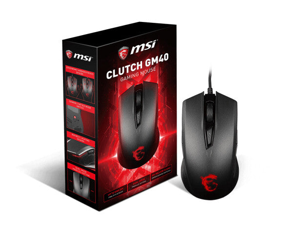 MSI Clutch GM40 mouse Gaming Ambidextrous USB Type-A Optical 5000 DPI