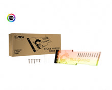 MSI ATLAS MYSTIC ARGB v2.0 GPU Holder 'Transparent Acrylic Dragon Edition, Mystic Lighting Sync, Addressable RGB LED, Support upto 7.5KG, Upto 320mm x 140mm x 61mm GPU'