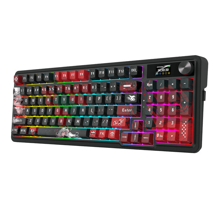 REDRAGON ARTEMIS K719 PRO Anime keyboard Gaming USB + Bluetooth QWERTY US English Black, Red, Grey