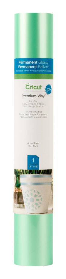 Cricut Premium Vinyl Pearl Pastel - Permanent, Glossy Green