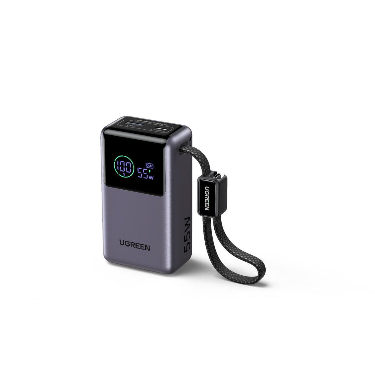 UGREEN Nexode Pro 10000mAh Power Bank 55W With Digital Display & Cable