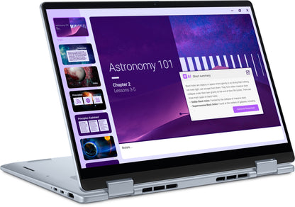 DELL 14 Plus 2-in-1 DB04250 Copilot+ PC Intel Core Ultra 5 226V Hybrid (2-in-1) 35.6 cm (14") Touchscreen Full HD+ 16 GB LPDDR5x-SDRAM 512 GB SSD Wi-Fi 7 (802.11be) Windows 11 Pro Blue