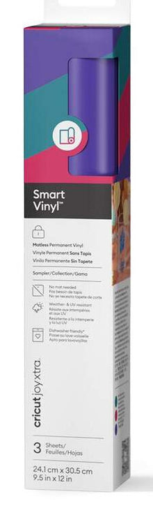 Cricut 2011367 self-adhesive vinyl Permanent Aqua colour, Pink, Purple Matte