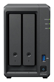 Synology DiskStation DS725NEO+ NAS/storage server Compact Ryzen Embedded R1600 4 GB DDR4 0 TB DSM Black