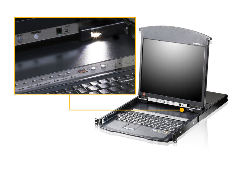 ATEN KL1508AiM KVM switch Rack mounting Black