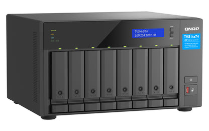 QNAP TVS-H874T-I7-32G NAS/storage server Tower Intel® Core™ i7 32 GB DDR4 0 TB QNAP QTS Black