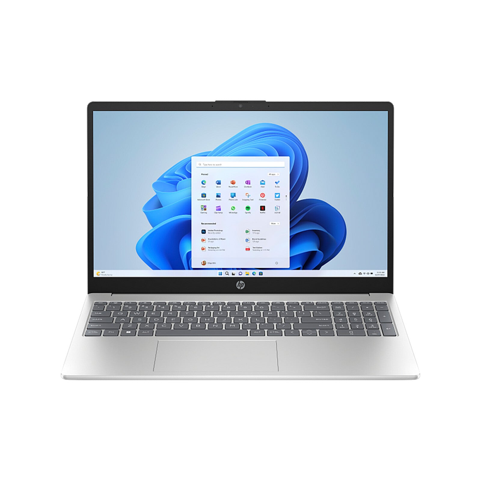 HP D6ZT0EA laptop Intel® Core™ i7 150U 39.6 cm (15.6") Full HD 8 GB DDR4-SDRAM 512 GB SSD Wi-Fi 6 (802.11ax) Windows 11 Home Silver