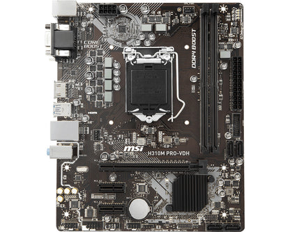 MSI H310M PRO-VDH motherboard Intel® H310 LGA 1151 (Socket H4) micro ATX
