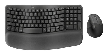 Logitech Wave Keys and Lift Combo keyboard Mouse included Universal Bluetooth QWERTY English Graphite