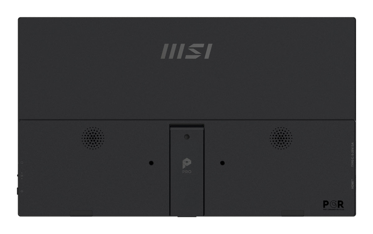 MSI PRO MP165 E6 portable TV/monitor Portable monitor Black 39.6 cm (15.6") LED 1920 x 1080 pixels