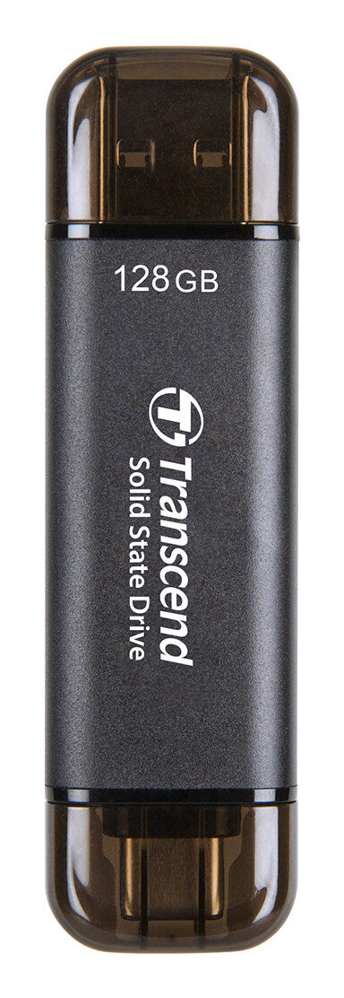Transcend ESD310C Thunderbolt technology 128 GB USB Type-A / USB Type-C USB 3.2 Gen 2x2 Black