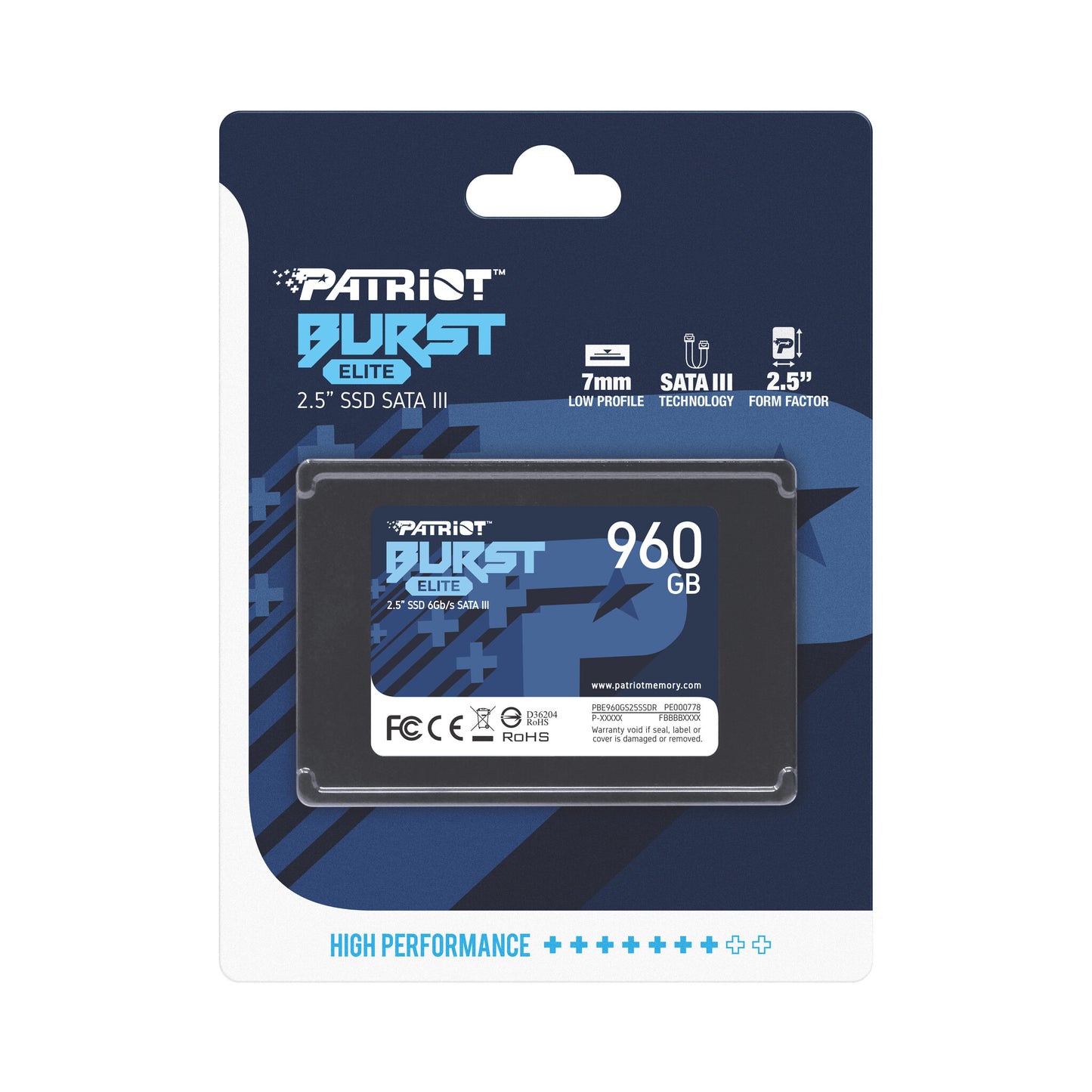 Patriot Memory Burst Elite 960 GB 2.5" Serial ATA III