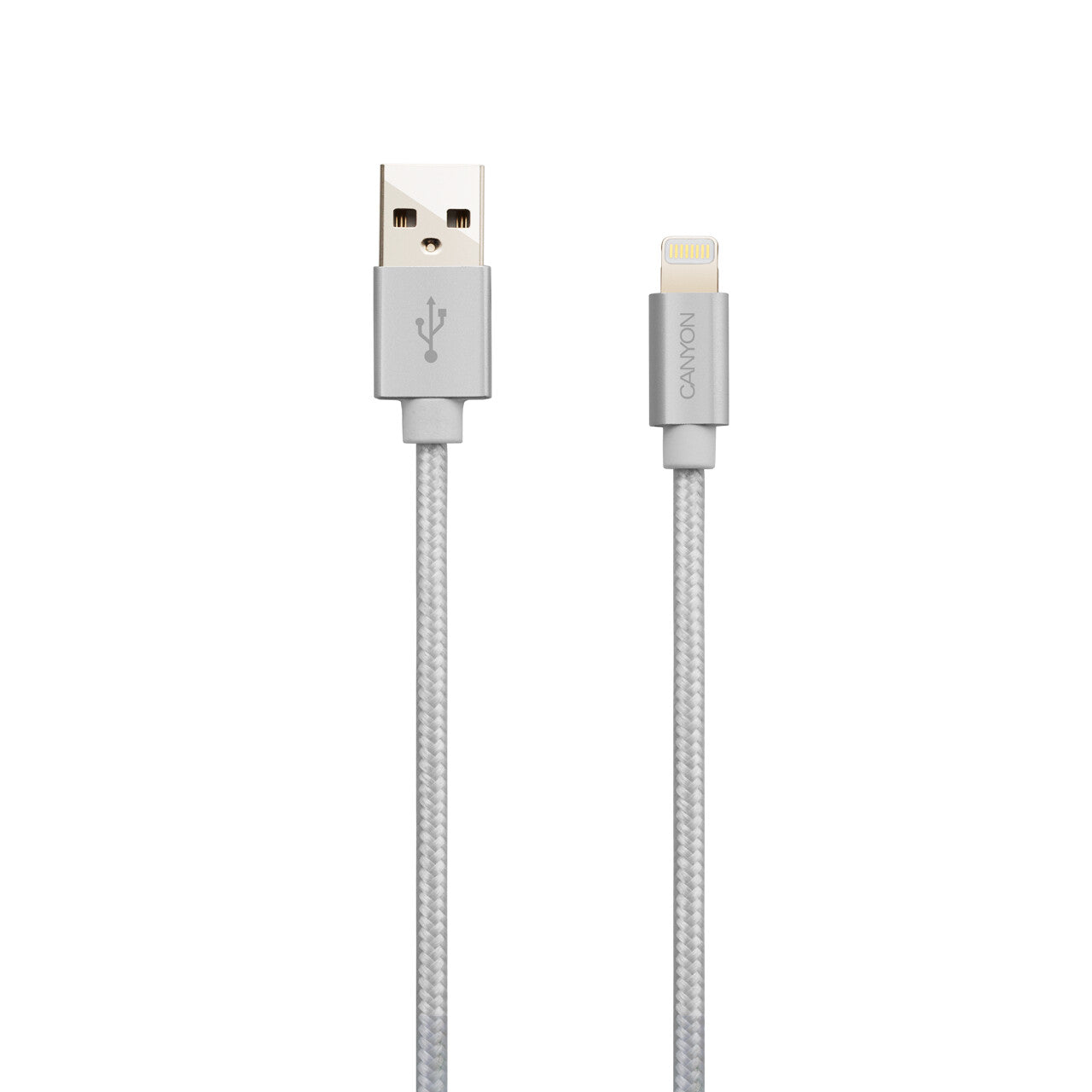 Canyon CNS-MFIC3 mobile phone cable Pearl, White 1 m USB A Lightning