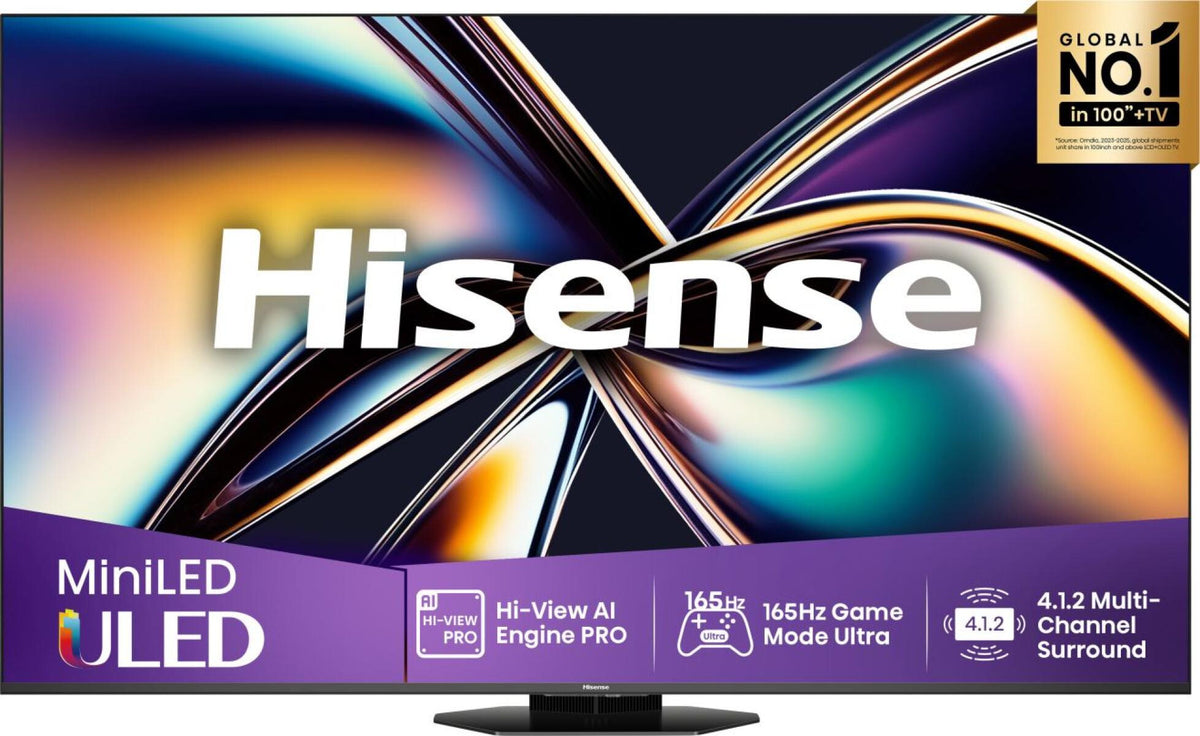 Hisense 65U8Q 165.1 cm (65") 4K Ultra HD Smart TV Wi-Fi Black, Grey