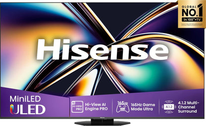 Hisense 65U8Q 165.1 cm (65") 4K Ultra HD Smart TV Wi-Fi Black, Grey