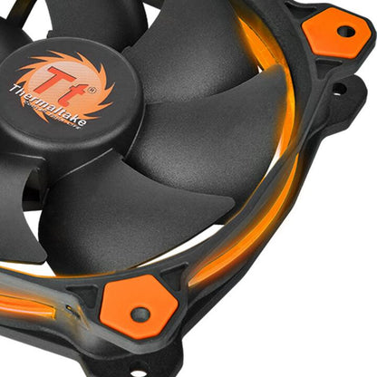 Thermaltake Riing 14 Computer case Fan 14 cm Black, Orange