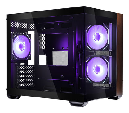 Cooler Master Elite 481 Wood Mini Tower Black
