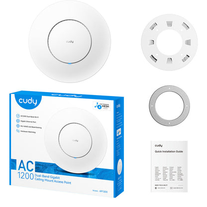 Cudy AC1300 867 Mbit/s White Power over Ethernet (PoE)