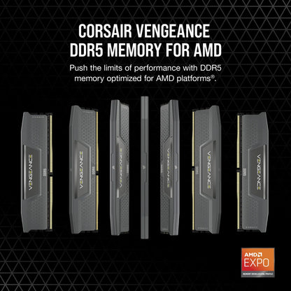 Corsair Vengeance 32GB (2x16GB) DDR5 DRAM 6000MT/S CL38 Memory Kit — GREY