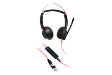 HP Poly Blackwire 5220 Stereo USB-C Headset +3.5mm Plug +USB-C/A Adapter