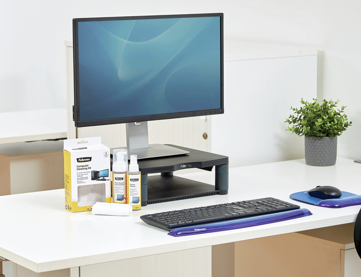 Fellowes 9977909 equipment cleansing kit Keyboard, Lenses/Glass, Mobile phone/Smartphone, Printer, Scanner, Screens/Plastics, Tablet PC Equipment cleansing wet/dry cloths & liquid