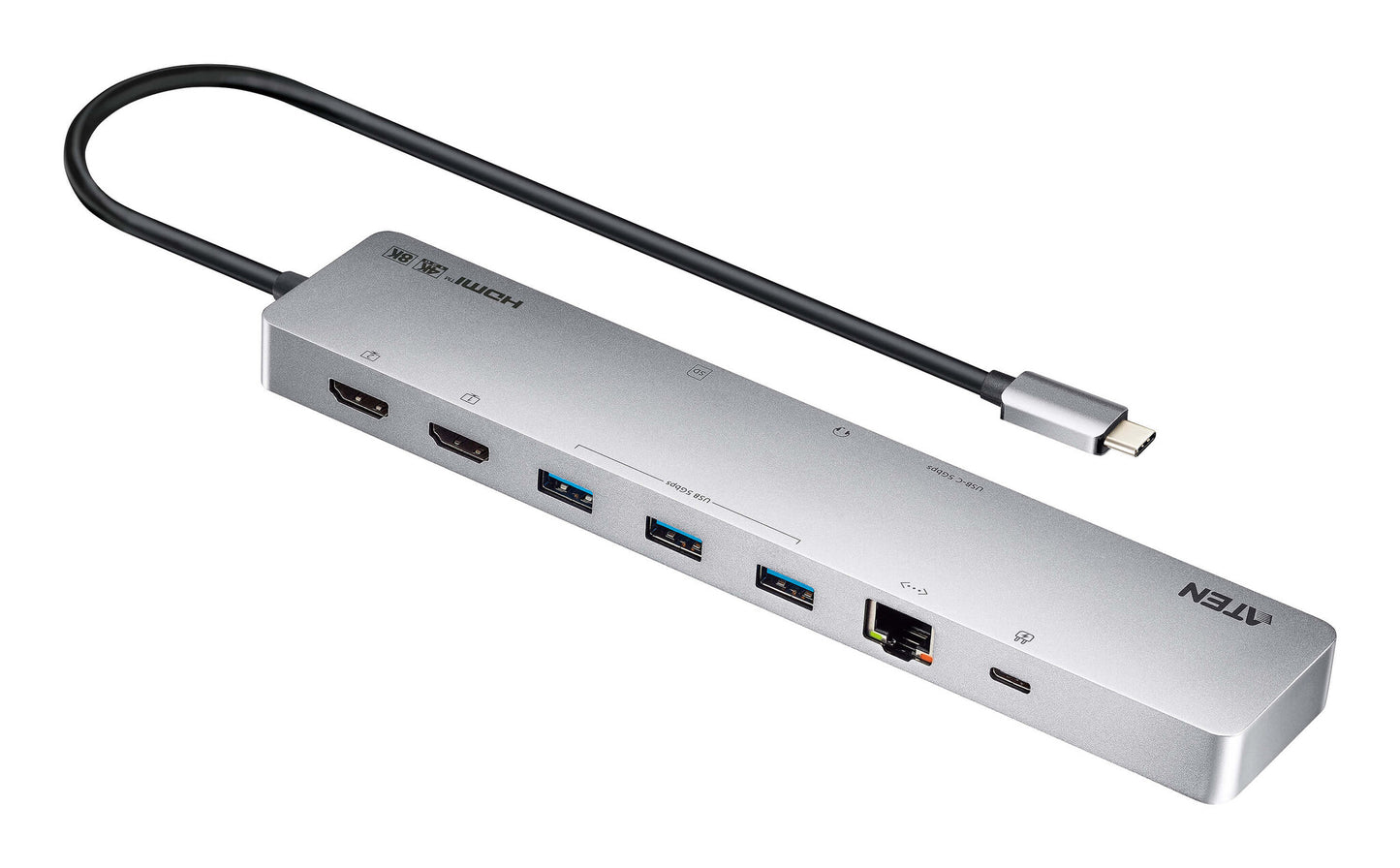 ATEN UH3240 interface hub USB Type-C Silver