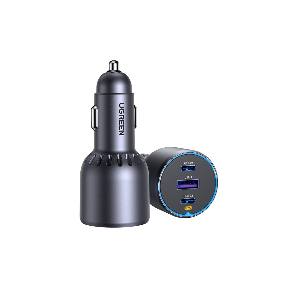 UGREEN Trio PD Car Charger 75W - Space Grey